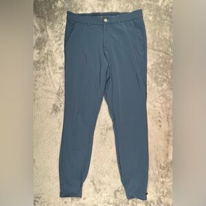 Primo Golf Pants Golf Joggers Mens 30 R Blue Stretch Performance Tapered Zip